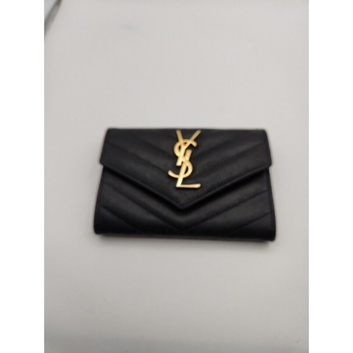 Saint Laurent Women's Black Leather Wallet