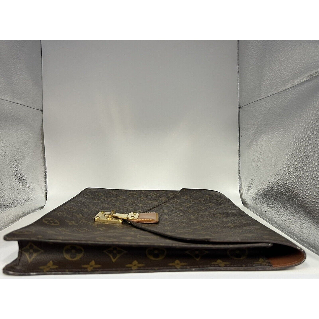 Louis Vuitton Porte-Documents Briefcase/Document Case One Size Brown Canvas