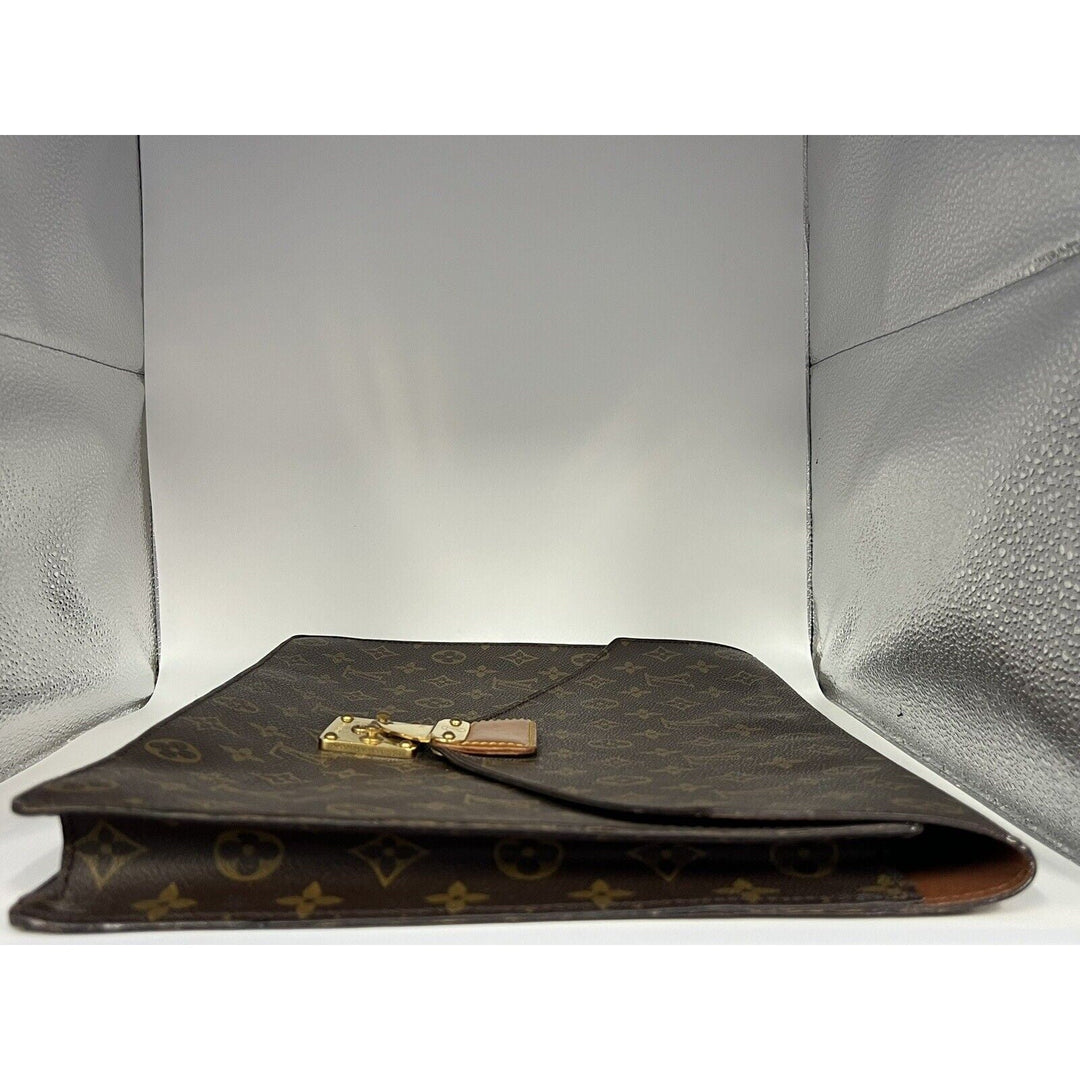 Louis Vuitton Porte-Documents Briefcase/Document Case One Size Brown Canvas