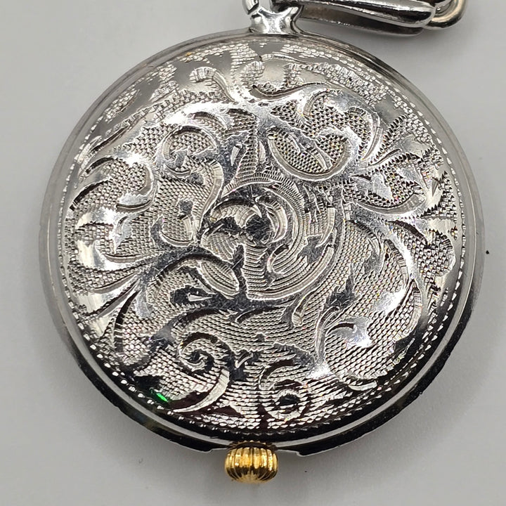 Vintage Bucherer 17 Jewel Swiss Mechanical Pendant w/ Chain