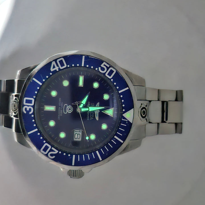 Invicta Grand Diver 3045 Automatic 47mm Blue Dial Stainless Steel Men's Watch
