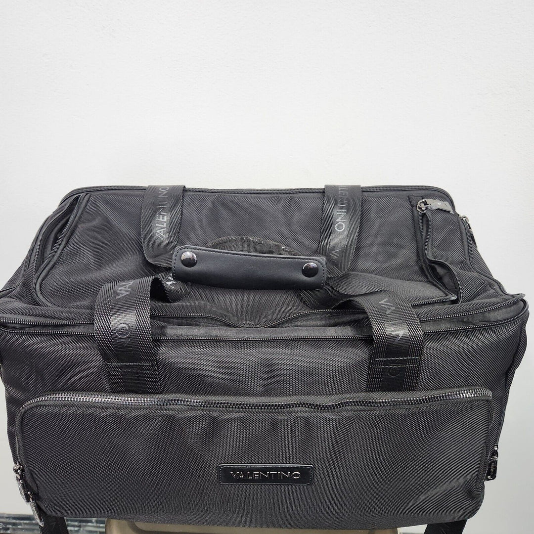 Valentino By Mario Duffle Travel Carry-on Black Color Bag