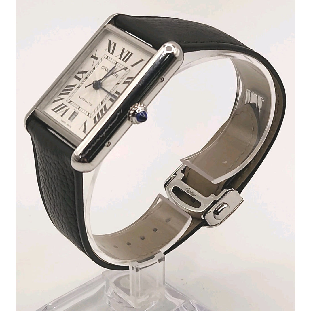 Cartier Tank Automatic Water Resistant 4324 stainless Watch