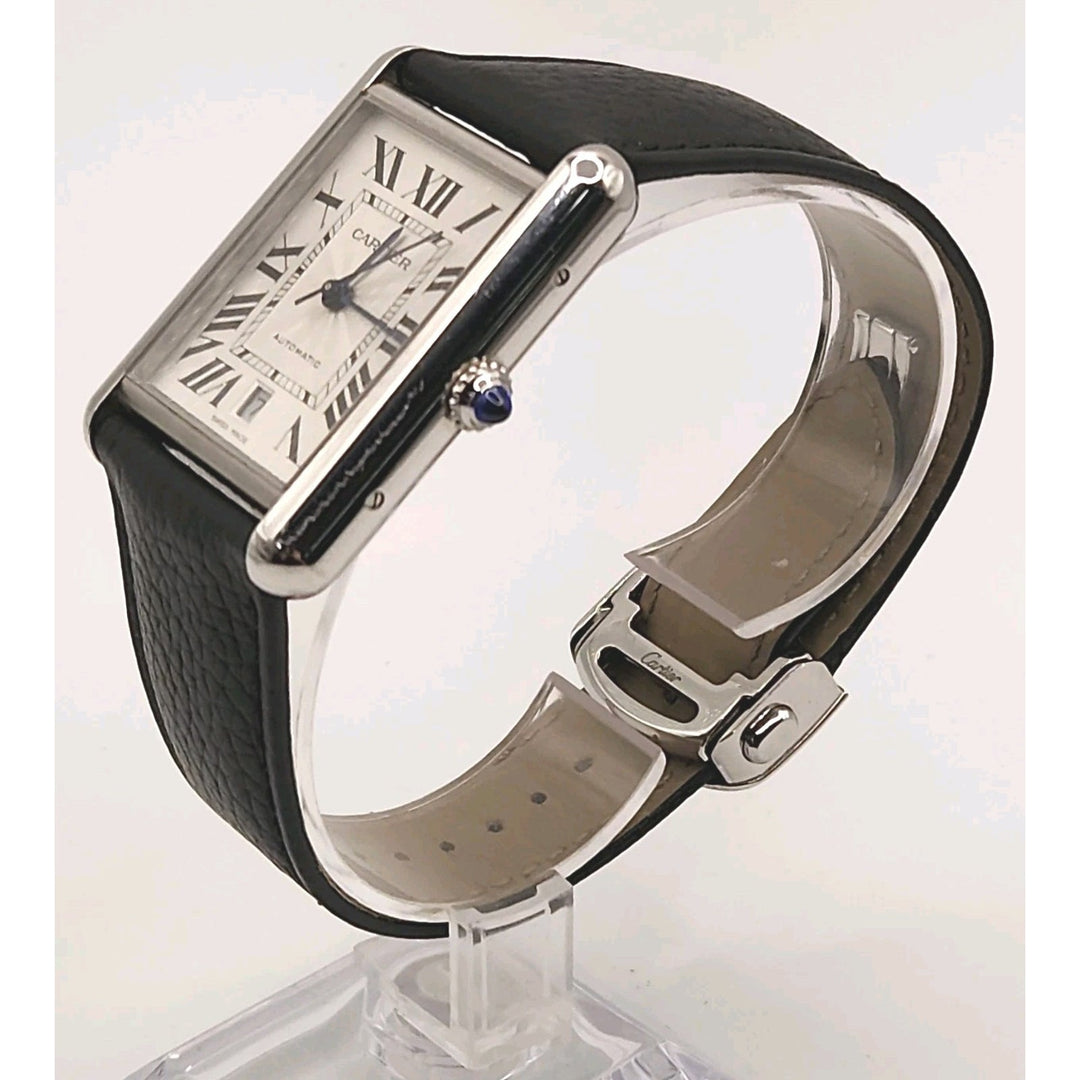 Cartier Tank Automatic Water Resistant 4324 stainless Watch