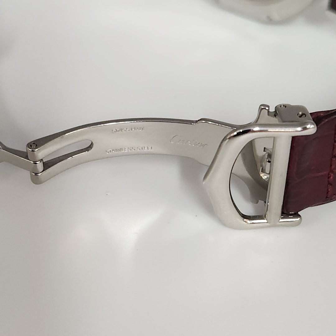 Cartier Pasha Limited 1997 150th Anniversary Automatic Red Cabochon Stainless...