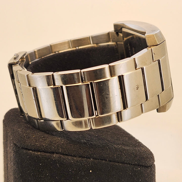 Guess Steel Rectangular Dual-Dial Silver Dial Quartz Watch G10133G