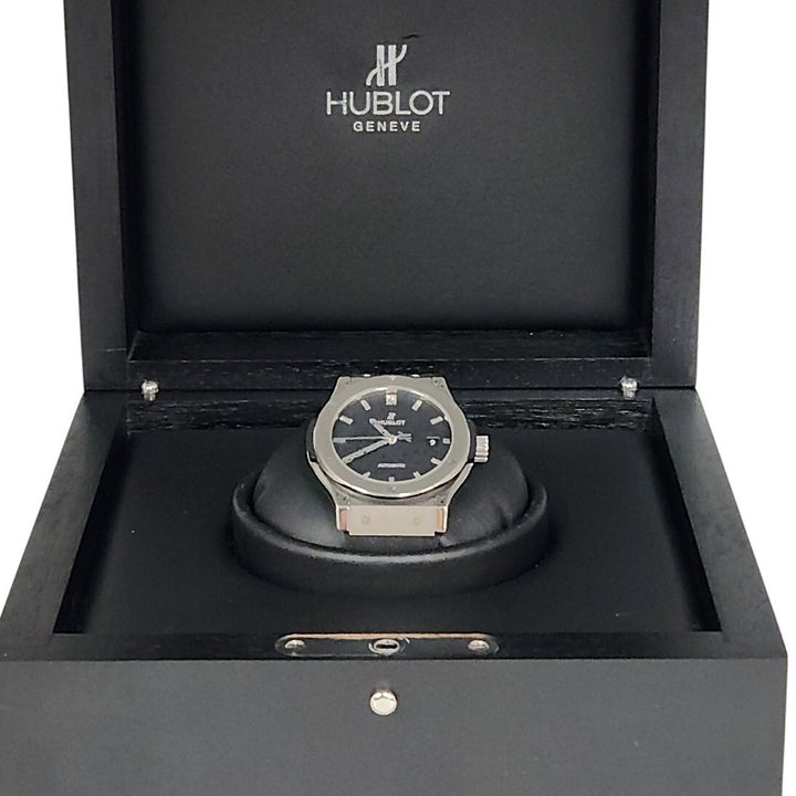 Hublot Classic Fusion 42MM Automatic Black Dial Titanium Watch w/ Box