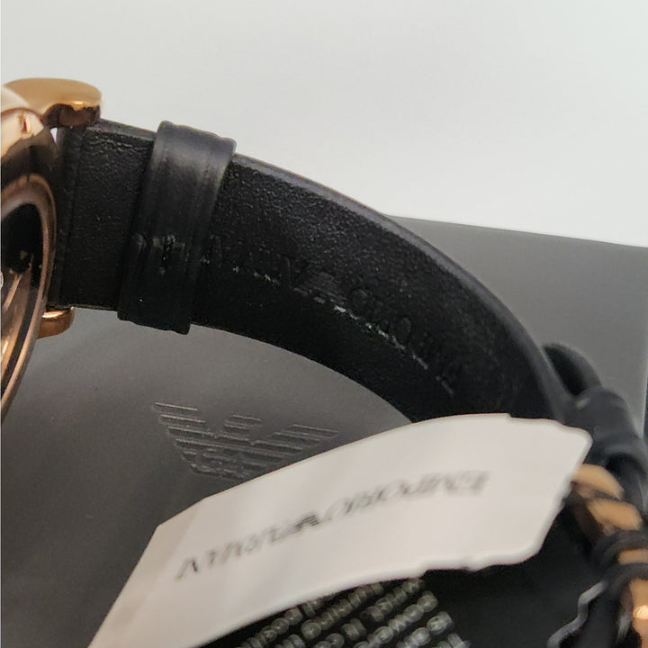 Emporio Armani Meccanico Automatic Skeleton Rose Gold Watch AR60031