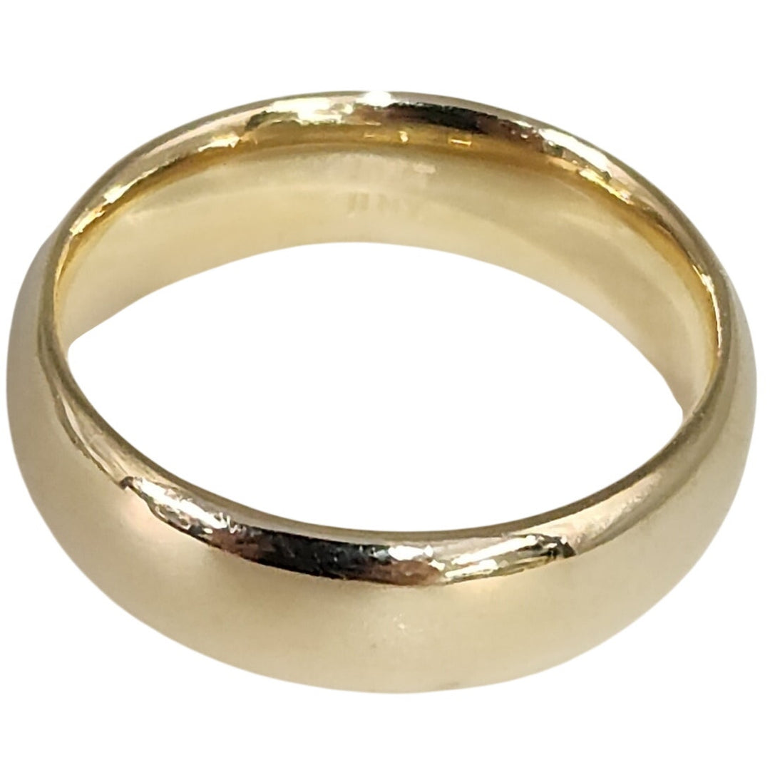 10K Yellow Gold Comfort Fit Band Ring Size 7