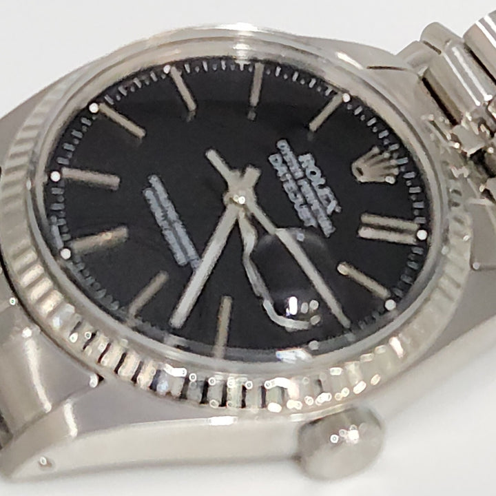 Rolex Datejust 36mm Black Dial Ref.16014 Jubilee Bracelet