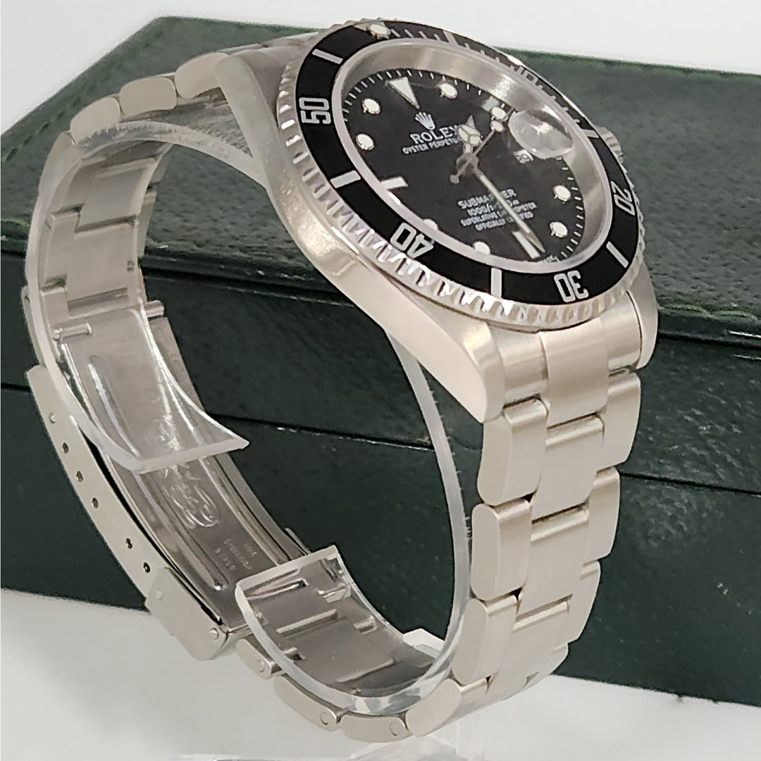Rolex Submariner Date Stainless Steel Black Dial Classic Dive Watch