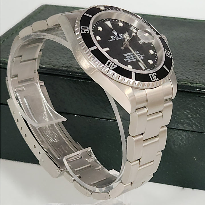 Rolex Submariner Date Stainless Steel Black Dial Classic Dive Watch