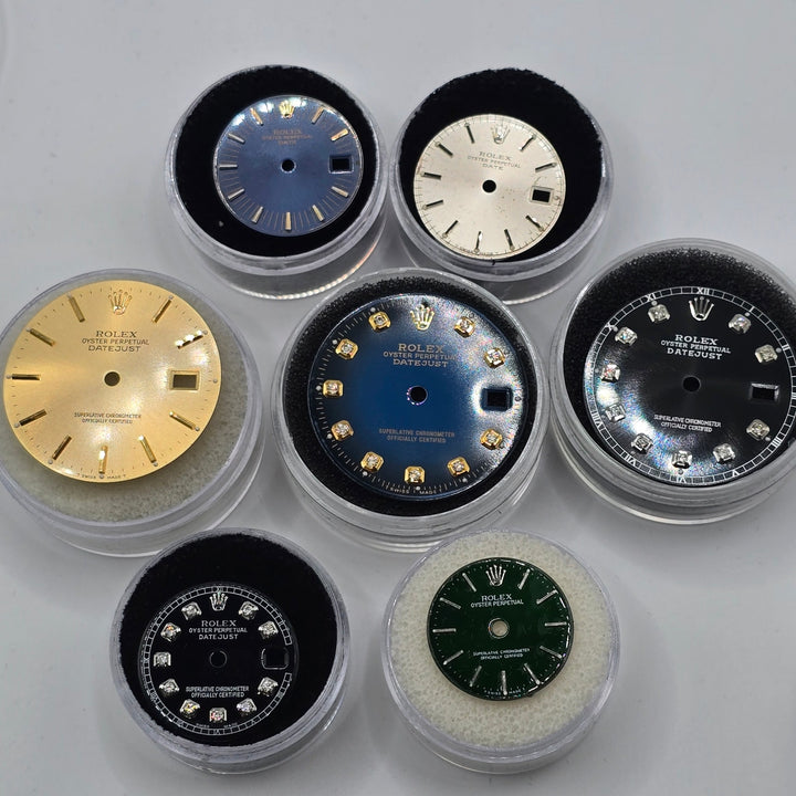 Rolex Watch Dial Mixed Lot of 7 Datejust Oyster Perpetual Parts Repair