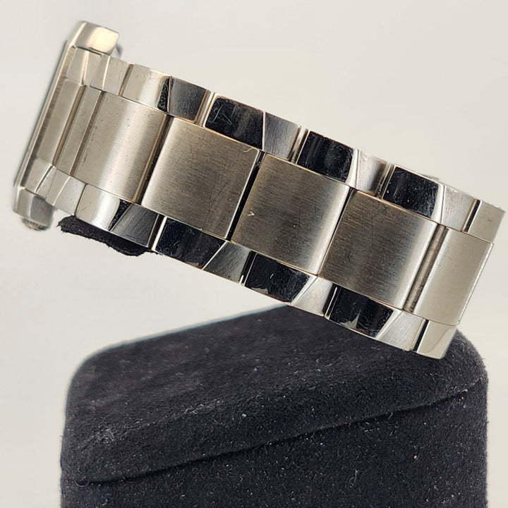 Bulova Rectangular Silver-Tone White Dial Roman Numeral Quartz Watch