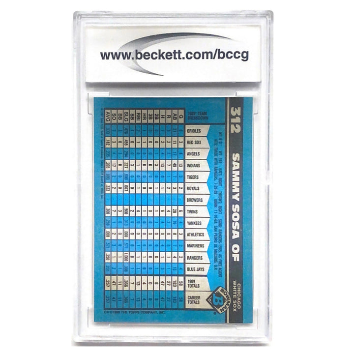 1990 Bowman #312 Sammy Sosa NM-9+ Beckett
