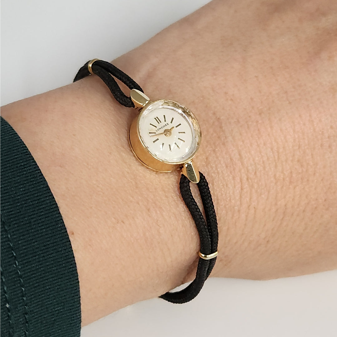 Vintage longines 14k Gold Ladies Cocktail Watch w/ Speidel bracelet