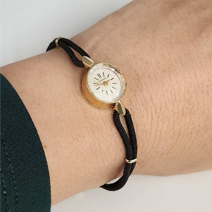 Vintage longines 14k Gold Ladies Cocktail Watch w/ Speidel bracelet