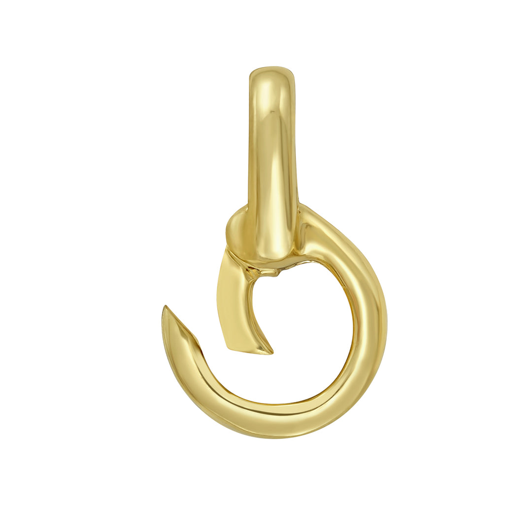 14K Charm Push Lock Doorknocker