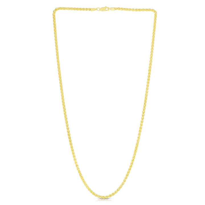 14K Gold 2.8mm Lite Round Wheat Chain