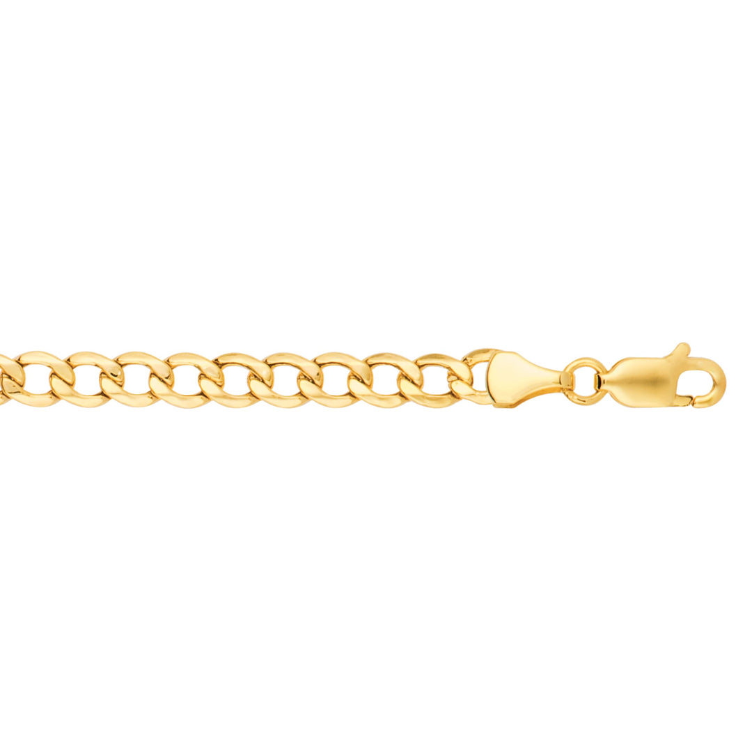 14K Gold 5.3mm Lite Curb Chain