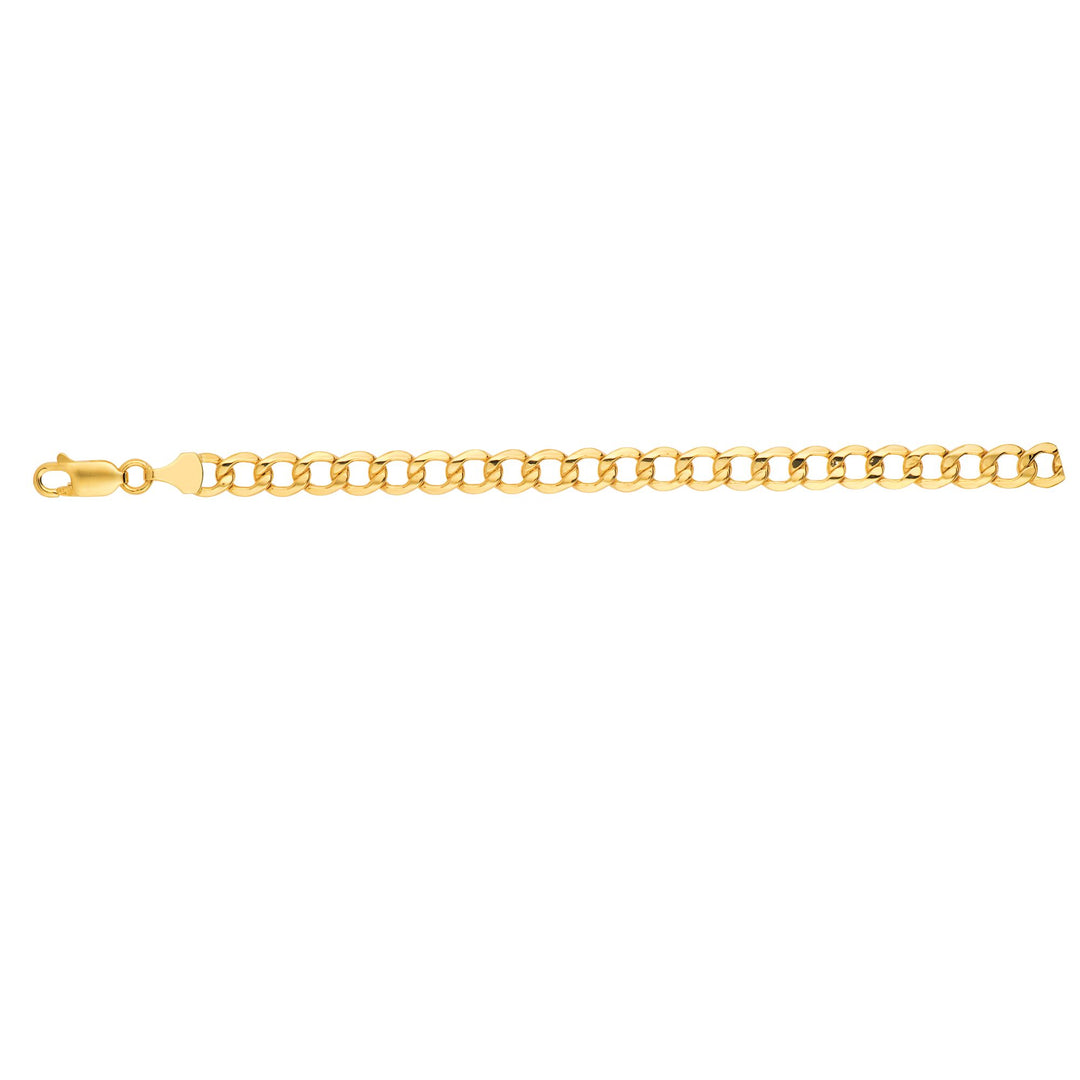14K Gold 18"" 6.2mm Lite Curb Chain