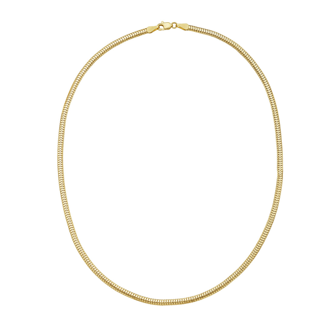 14K 3.3mm Lite Oval Snake Chain