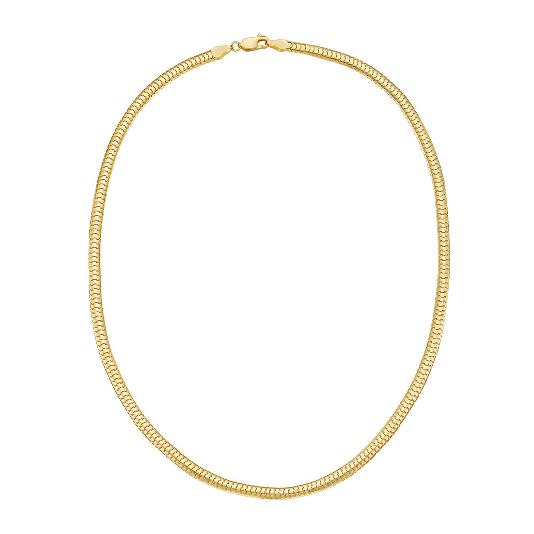 14K 4.5mm Lite Oval Snake Chain
