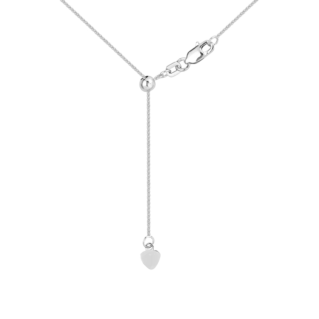 Adjustable Wheat Chain Necklace with Slider