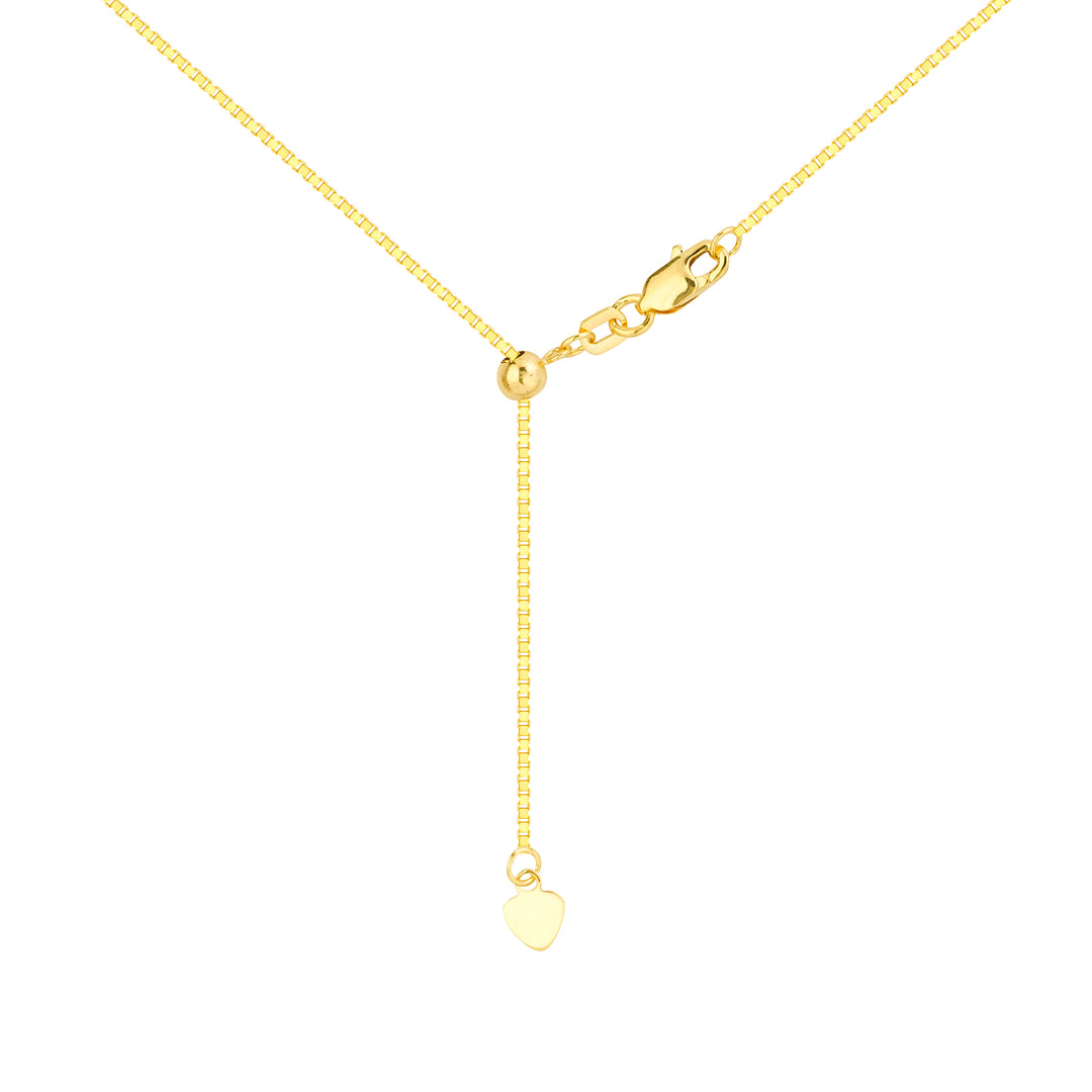 0.8mm Box Chain with Slider Bead