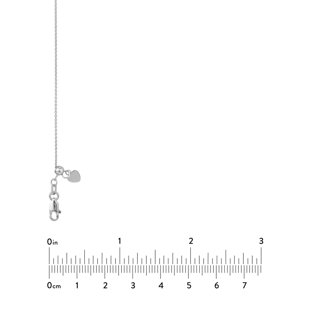 Adjustable Cable Chain Necklace with Slider