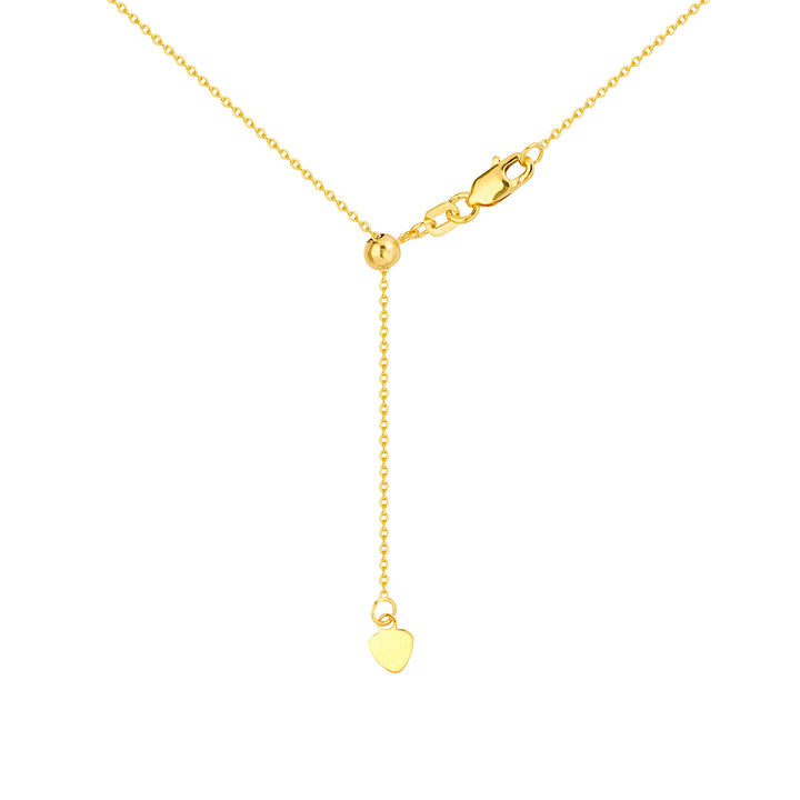 Adjustable Cable Chain Necklace with Slider