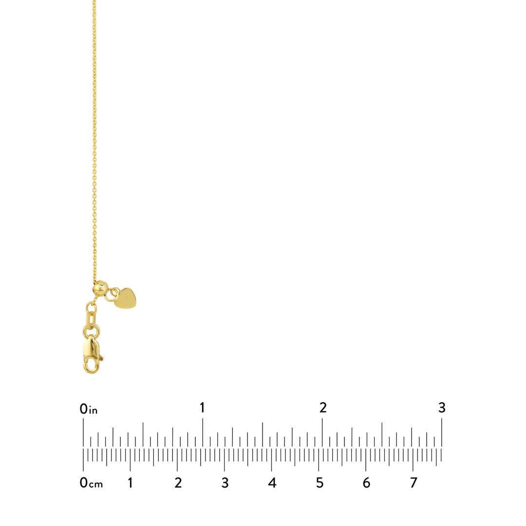 Adjustable Cable Chain Necklace with Slider