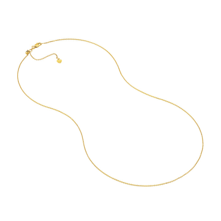 D/C Cable Chain Necklace with Slider Bead