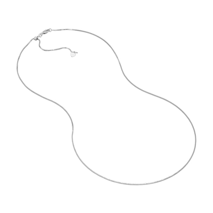 0.96mm Box Chain with Slider Bead