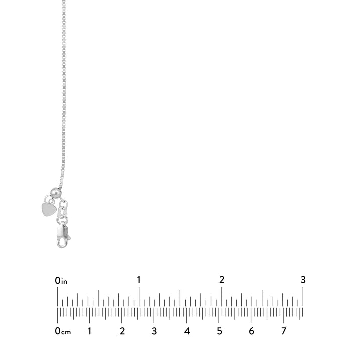 0.96mm Box Chain with Slider Bead