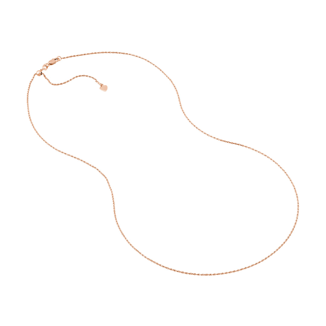 Adjustable Rope Chain Necklace with Slider