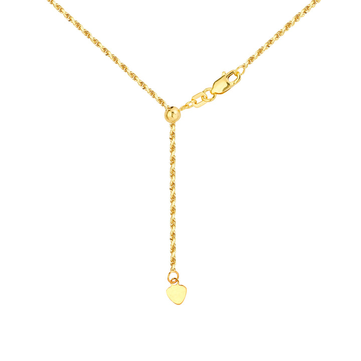 Adjustable Rope Chain Necklace with Slider