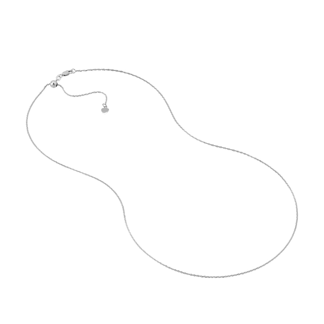 Adjustable Sparkle Chain Necklace with Slider