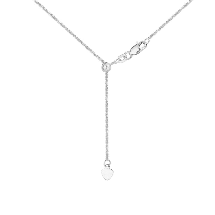 Adjustable Sparkle Chain Necklace with Slider