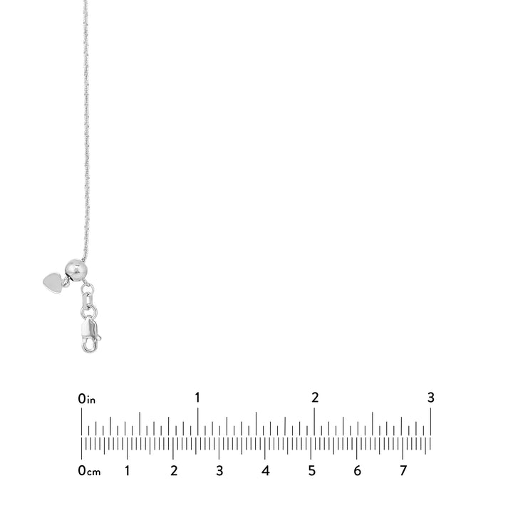 Adjustable Sparkle Chain Necklace with Slider