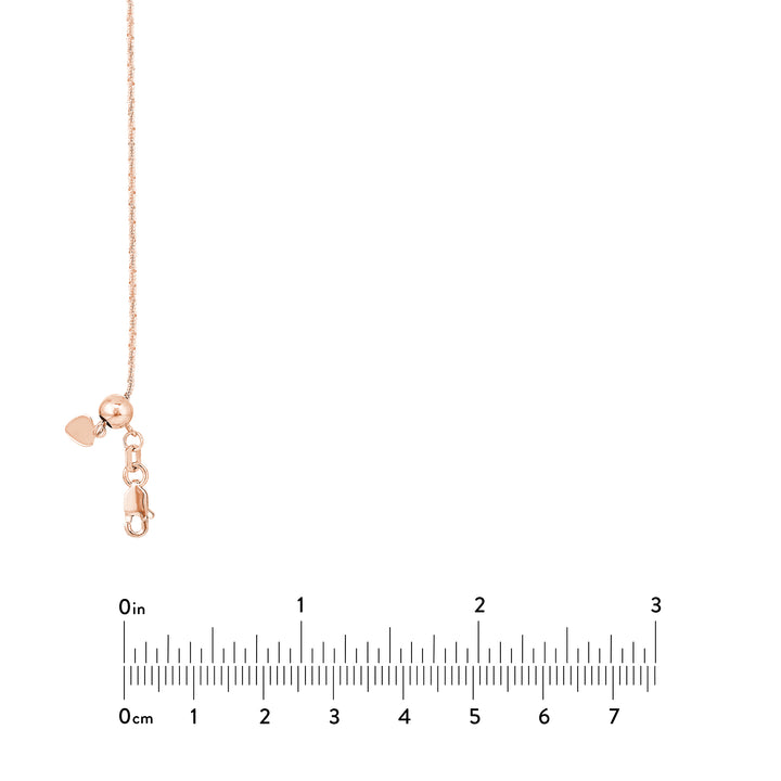 Adjustable Sparkle Chain Necklace with Slider