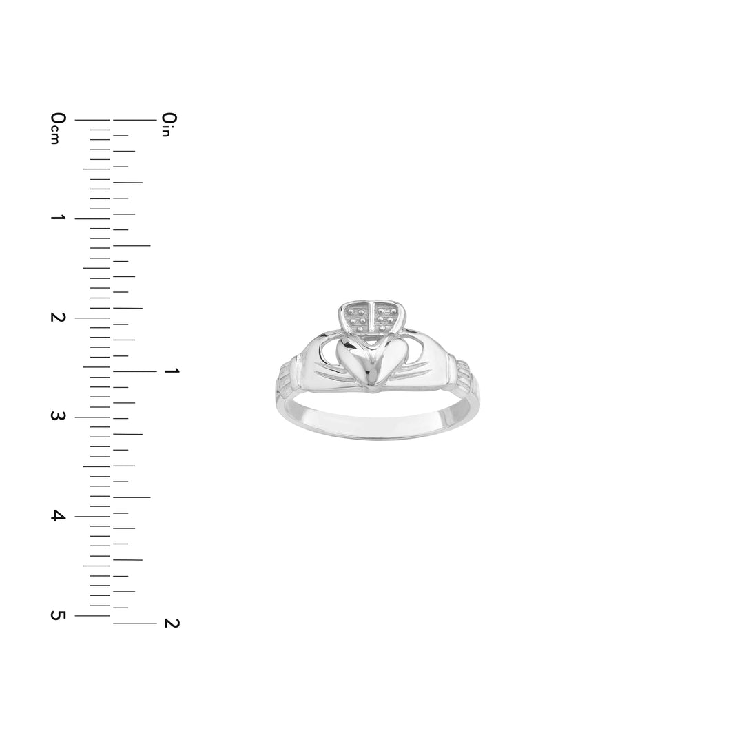 High-Polished Claddagh Ring for Women