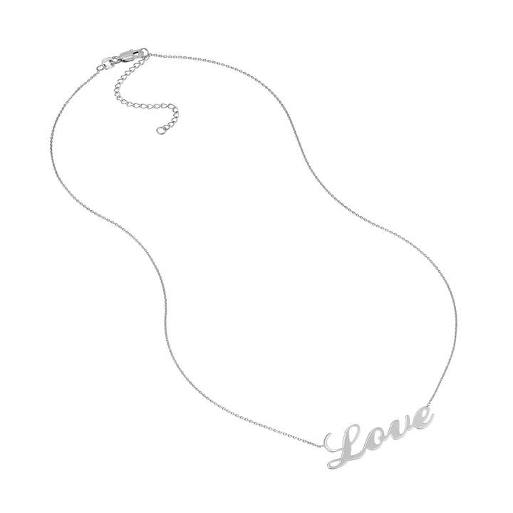 Cursive Love Adjustable Necklace