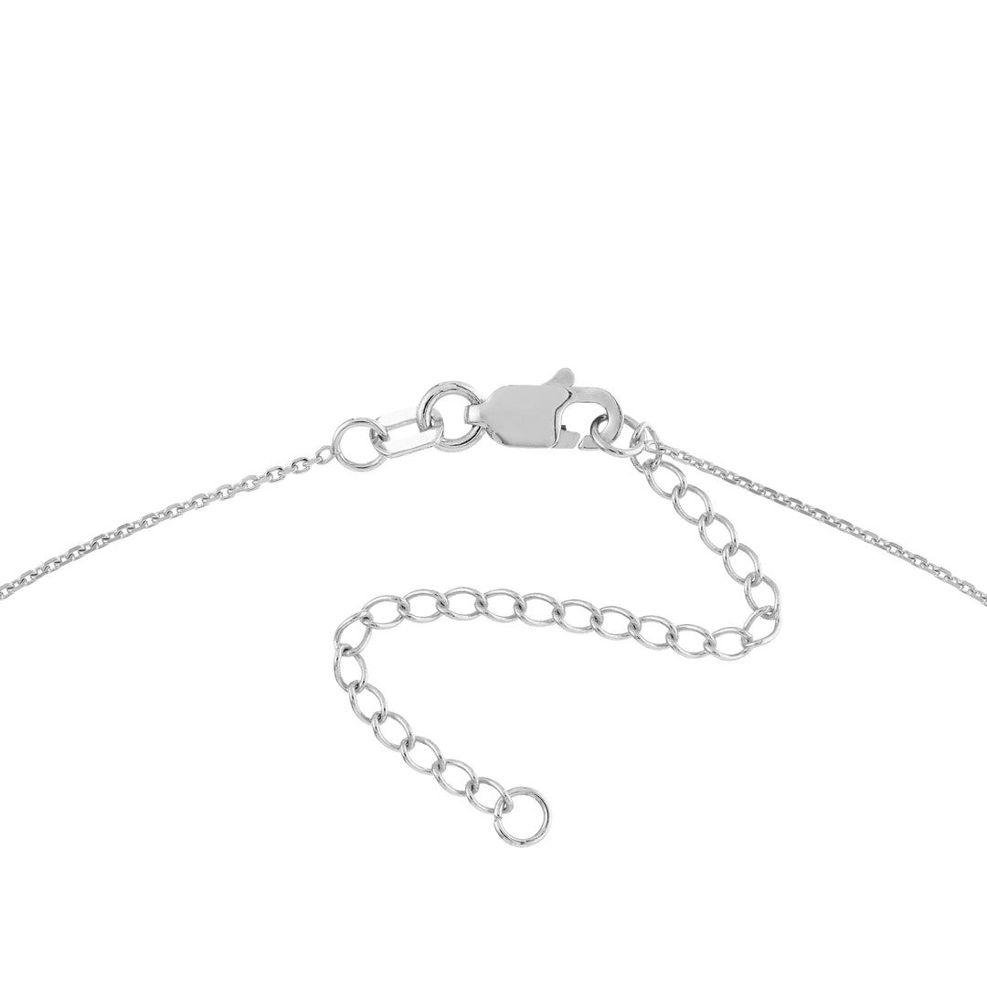 Adjustable 18 Bar Necklace with 2pt Diamond