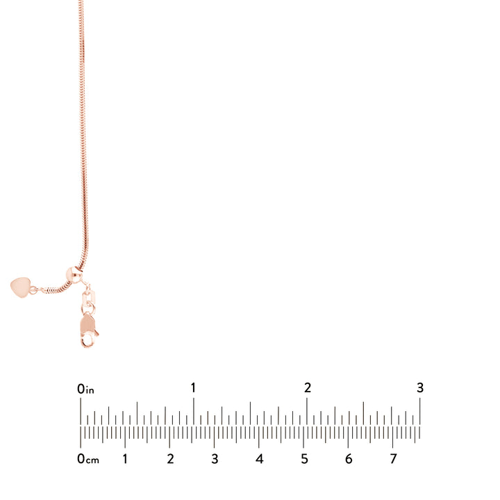 Adjustable Snake Chain Necklace with Slider