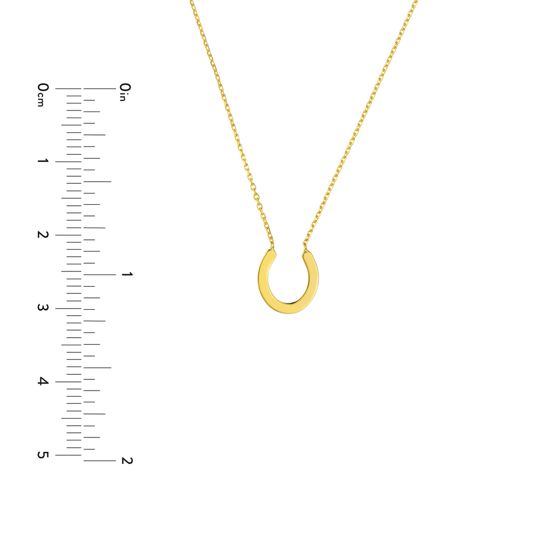 Mini Horseshoe Adjustable Necklace