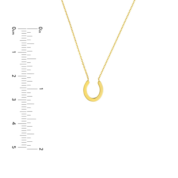 Mini Horseshoe Adjustable Necklace