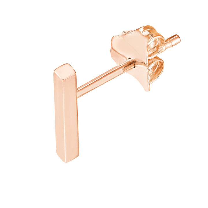 Mini Staple Bar Earrings on Post Back