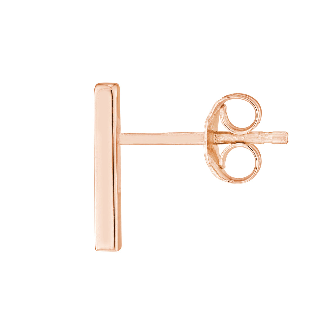 Mini Staple Bar Earrings on Post Back