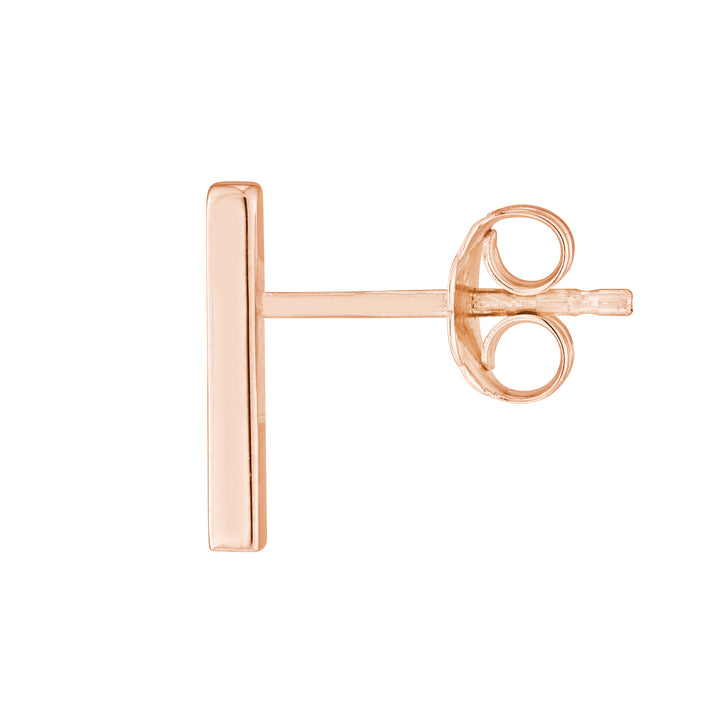 Mini Staple Bar Earrings on Post Back